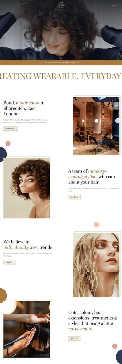 Bond Shoreditch — Webflow site by Anil Pervaiz