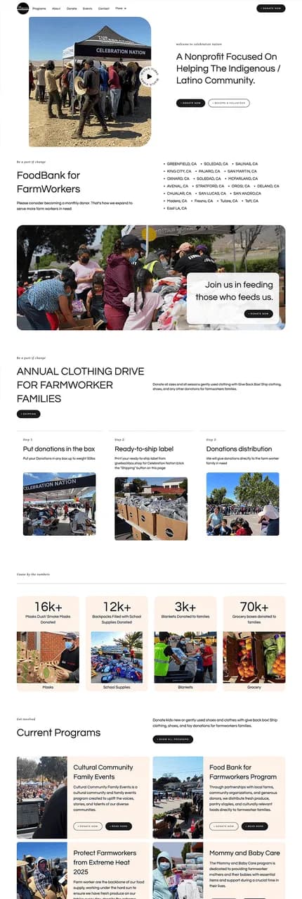 Celebration Nation — Webflow site by Anil Pervaiz